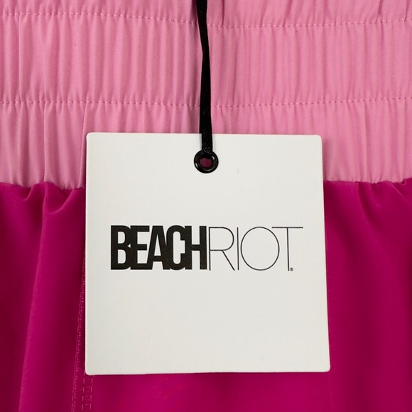 Beach Riot - Cliff Colorblock Shorts (Light & Dark Pink/Orange) Large. NWT - Picture 4 of 7